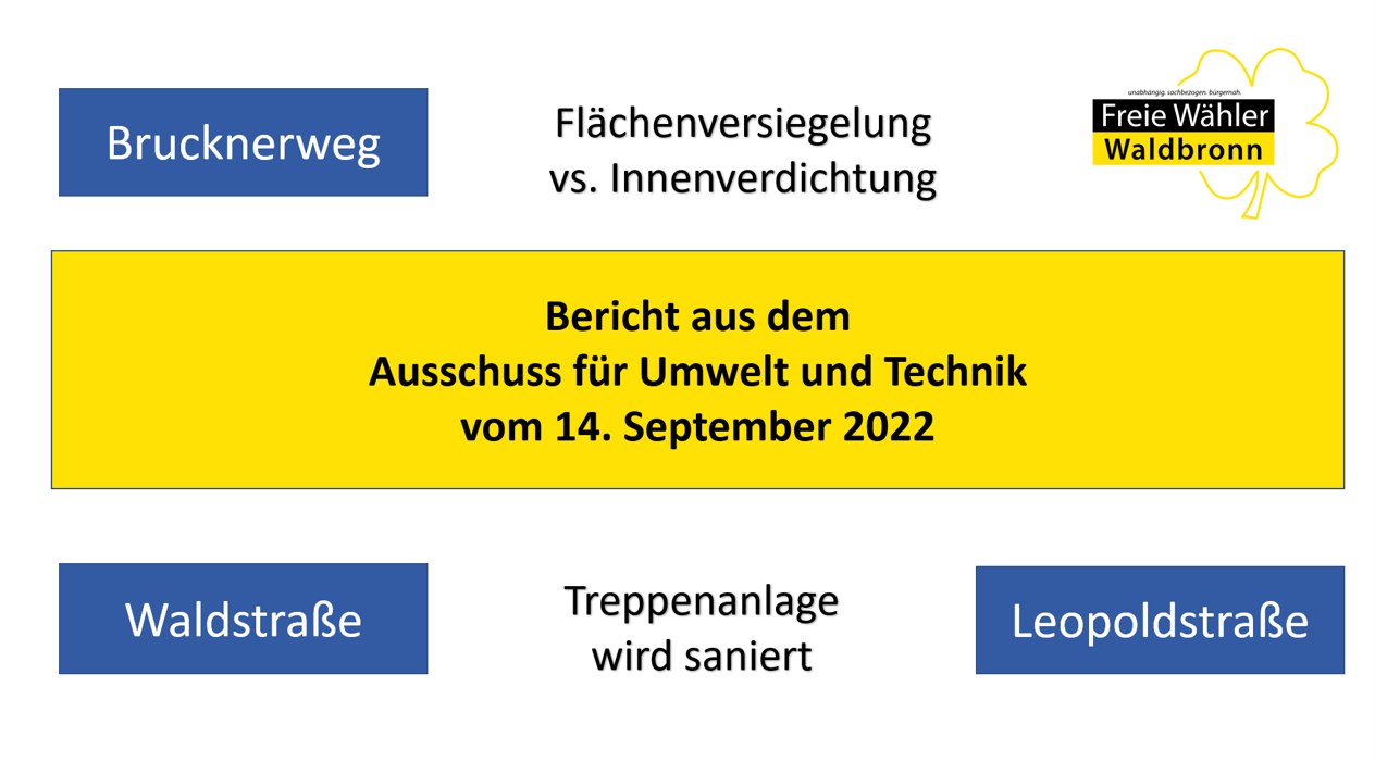 Aus der Sitzung des AUT vom 14.09.2022