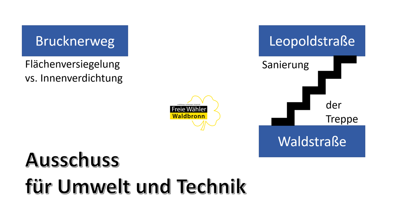 Aus dem AUT: Treppenanlage Leopoldstraße und Mehrfamilienhaus Brucknerweg