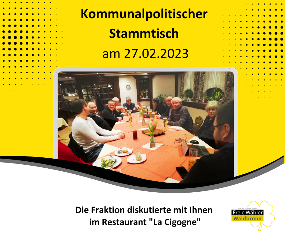 Fruchtbarer Dialog beim Kommunalpolitischen Stammtisch