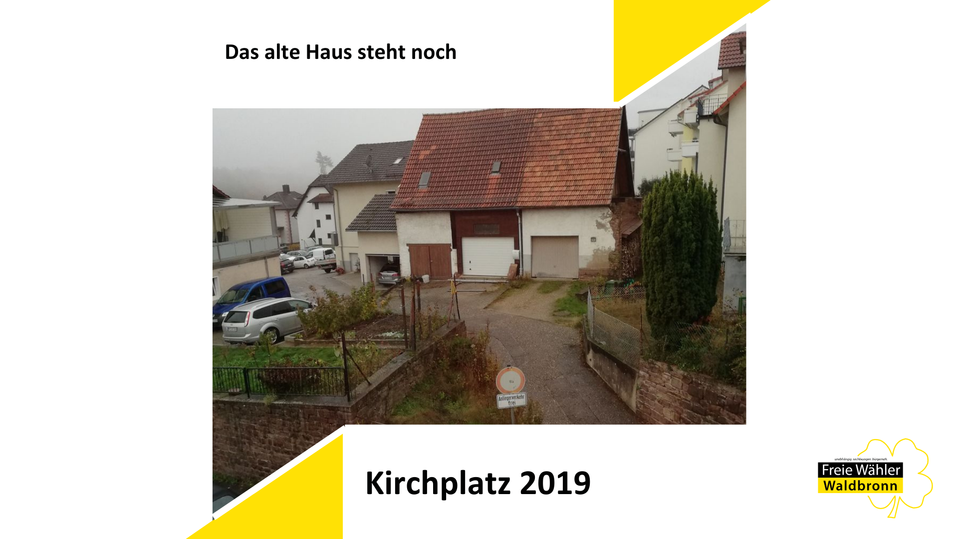 Thema: Detailplanung des Kirchplatzes