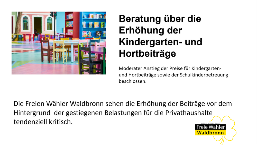 Thema: Kinderbetreuung - KiTas und Kindergärten