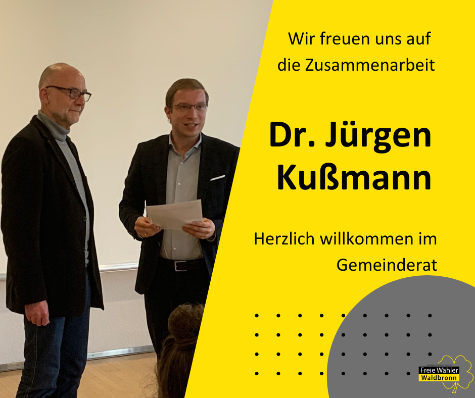Herzlich willkommen, Dr. Jürgen Kußmann und Maria Kornyushkina!