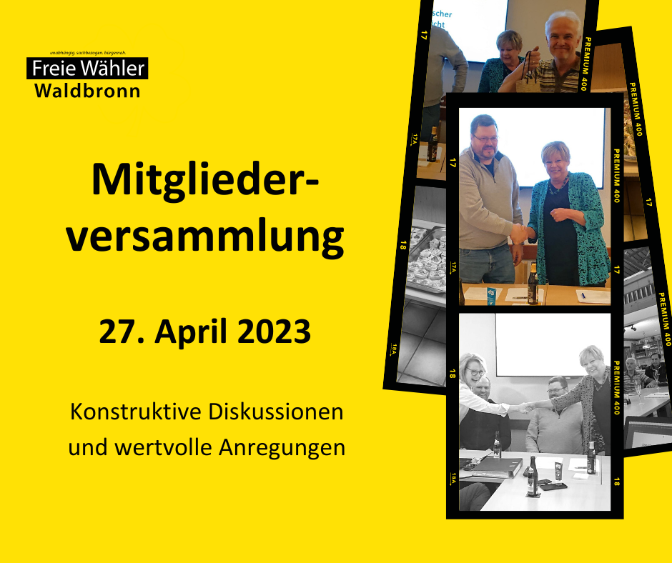 Harmonie und viele gute Ideen bei der Mitgliederversammlung