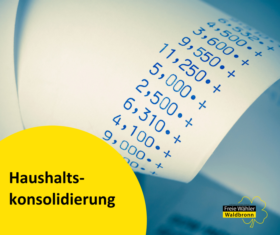 Einsparungen zum Haushaltssicherungskonzept