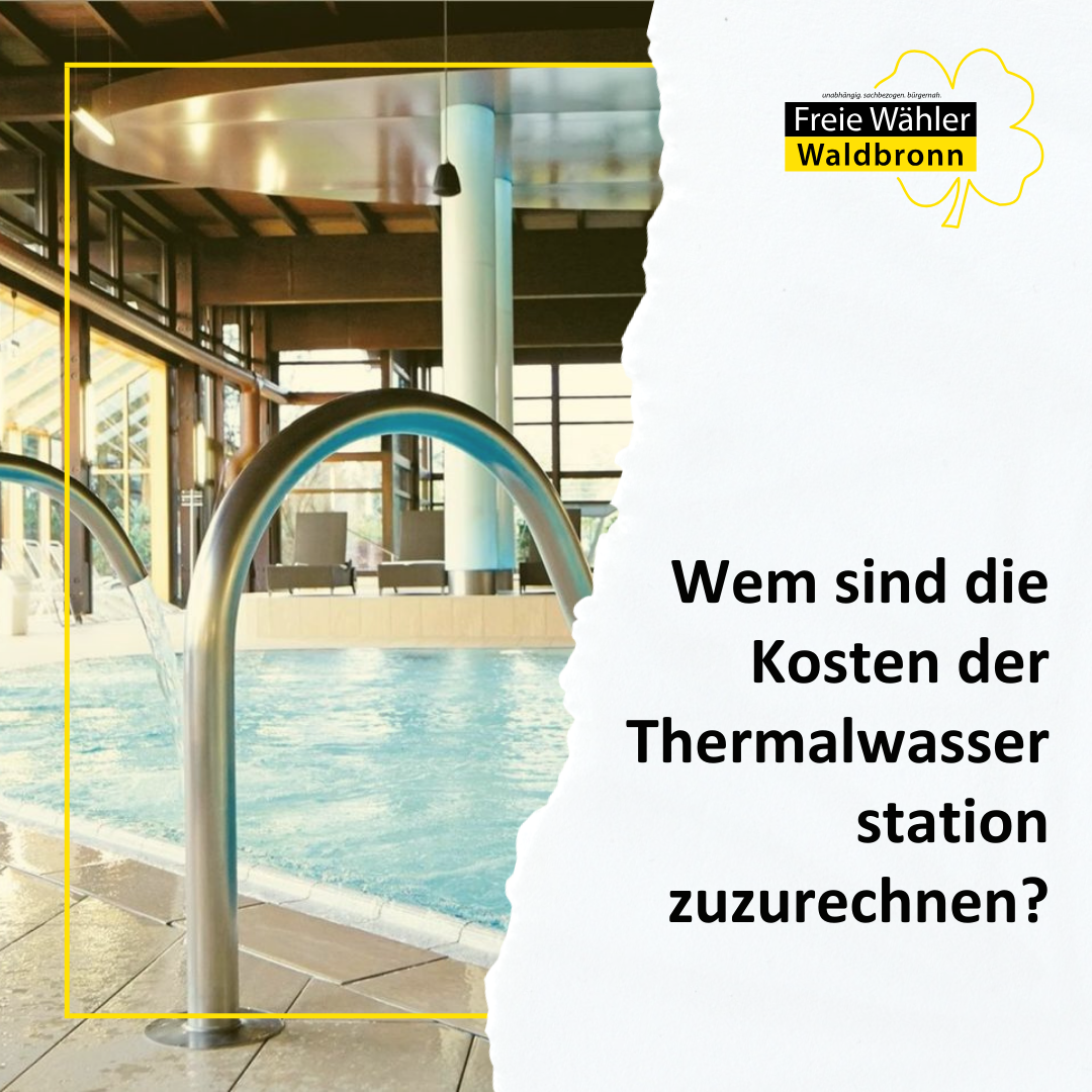 Sind die Kosten der Thermalwasserstation verursachungsgerecht zugeordnet?