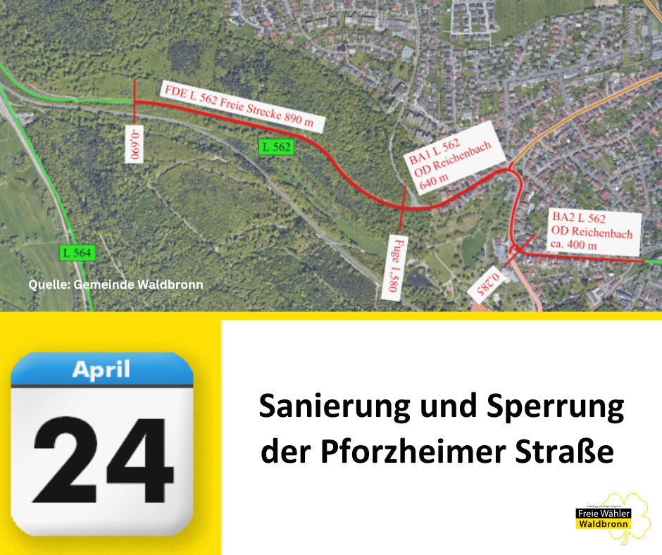 Thema: Sanierung der Pforzheimer Straße