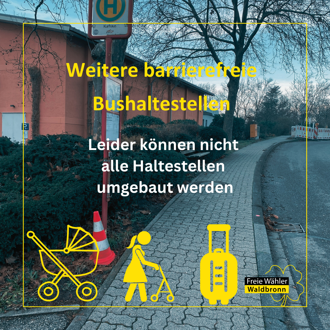 Thema: Barrierefreie Bushaltestellen