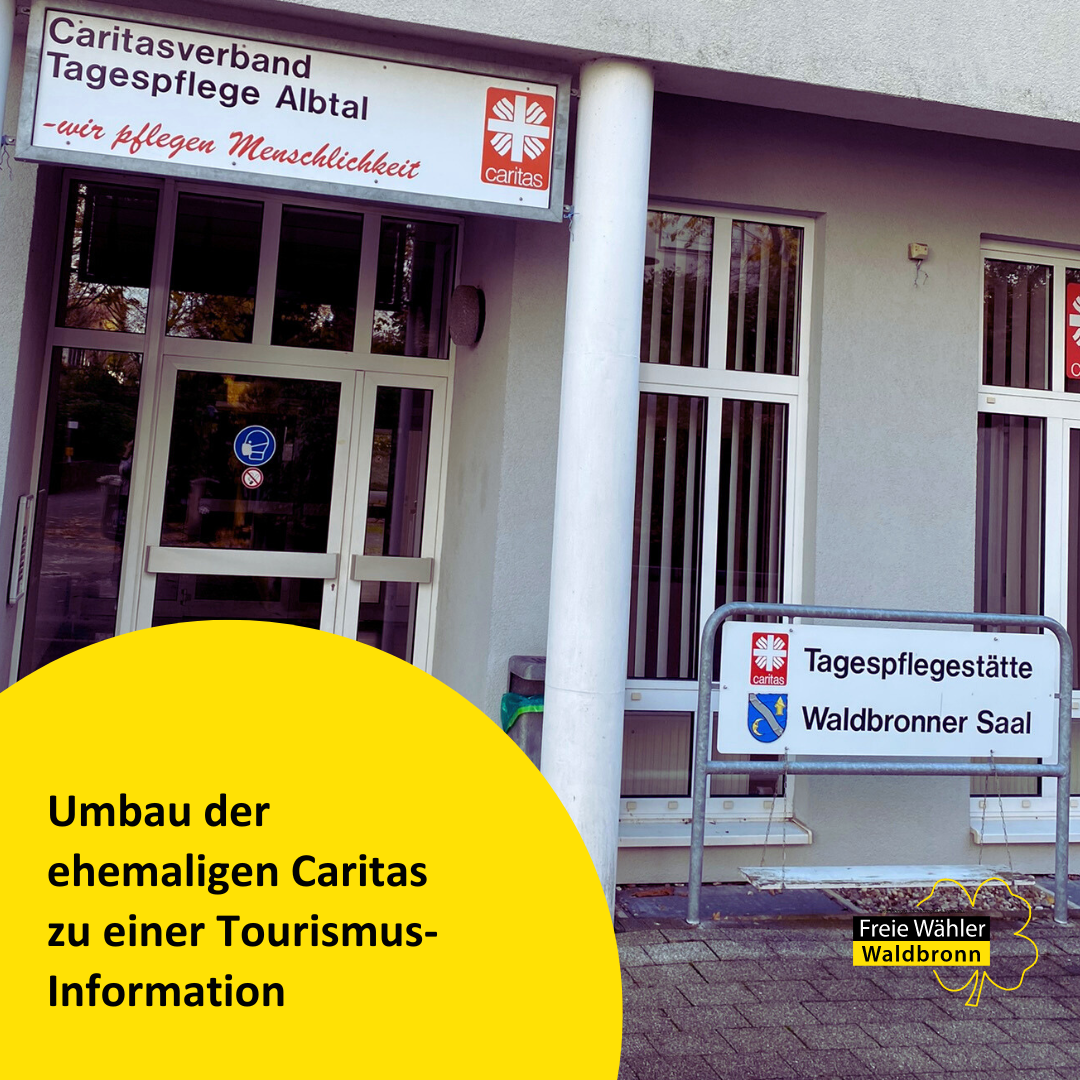 Umbau der ehemaligen Caritas-Tagespflege zu einer Tourismus-Information